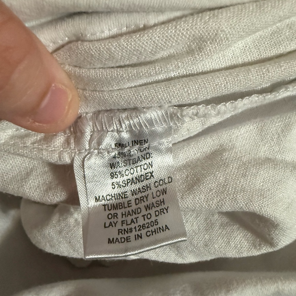 White Cute Beach pants - Picture 3 of 3